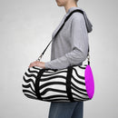 Hot Pink Zebra Print Duffel Bag-7
