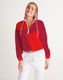 Berry Cherry Ladies Cropped Windbreaker-7