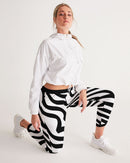 Zebra Print Ladies Track Pants-5