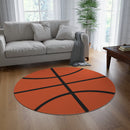Basketball Round Rug-1