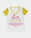 LOVE IS Ladies V-Neck Tee-7