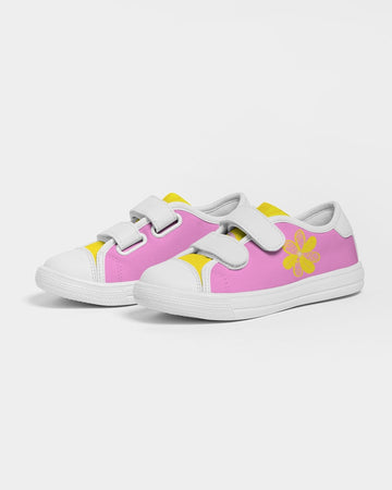 Sunflower Pink Girls Velcro Sneaker