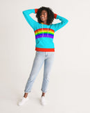 Rainbowbrite Aqua Ladies Hoodie-6