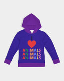 I LOVE ANIMALS Boys Hoodie-1