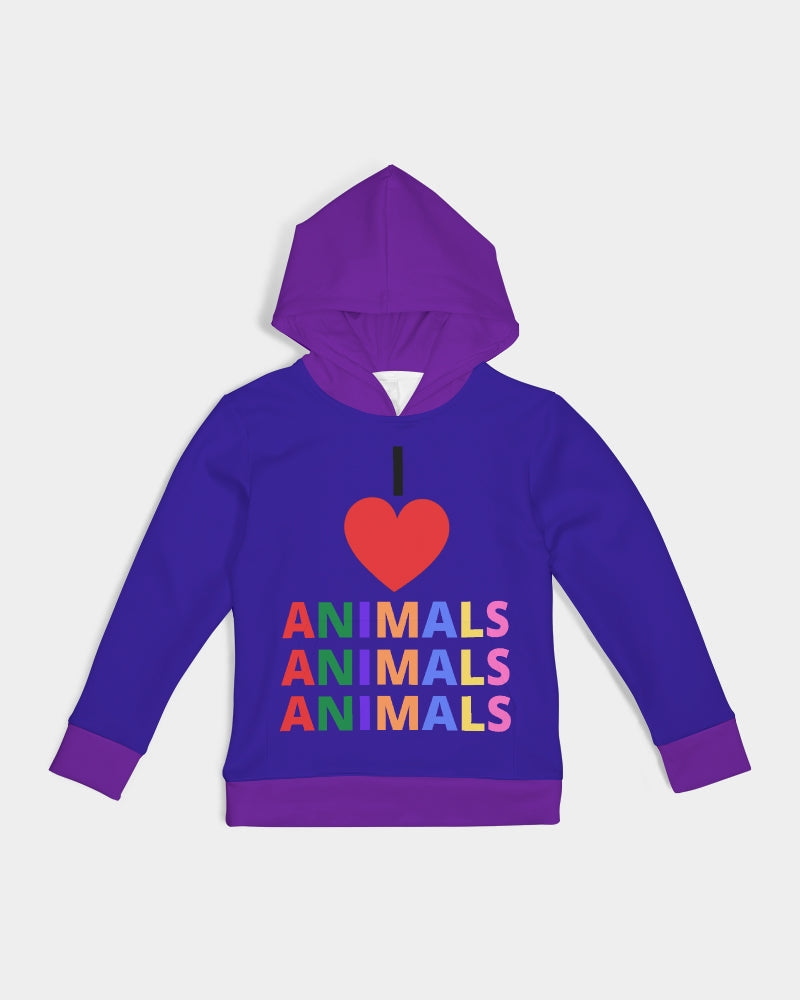 I LOVE ANIMALS Boys Hoodie