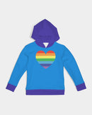 Rainbow Blue GIrls Hoodie-1