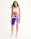 Purple Dragon Ladies Mid-Rise Bike Shorts-4