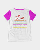 LOVE IS Ladies V-Neck Tee-8