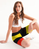 Don't Forget To Stretch Ladies Mid-Rise Bike Shorts-5