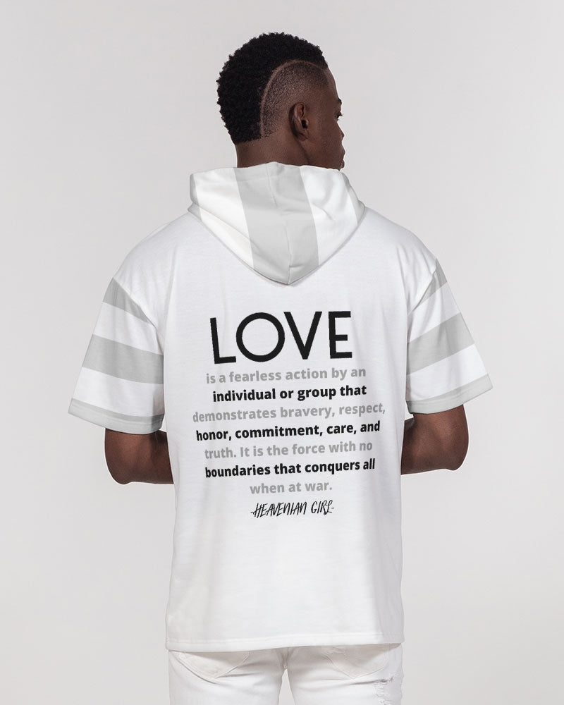 LOVE IS Men's Short Sleeve Hoodie