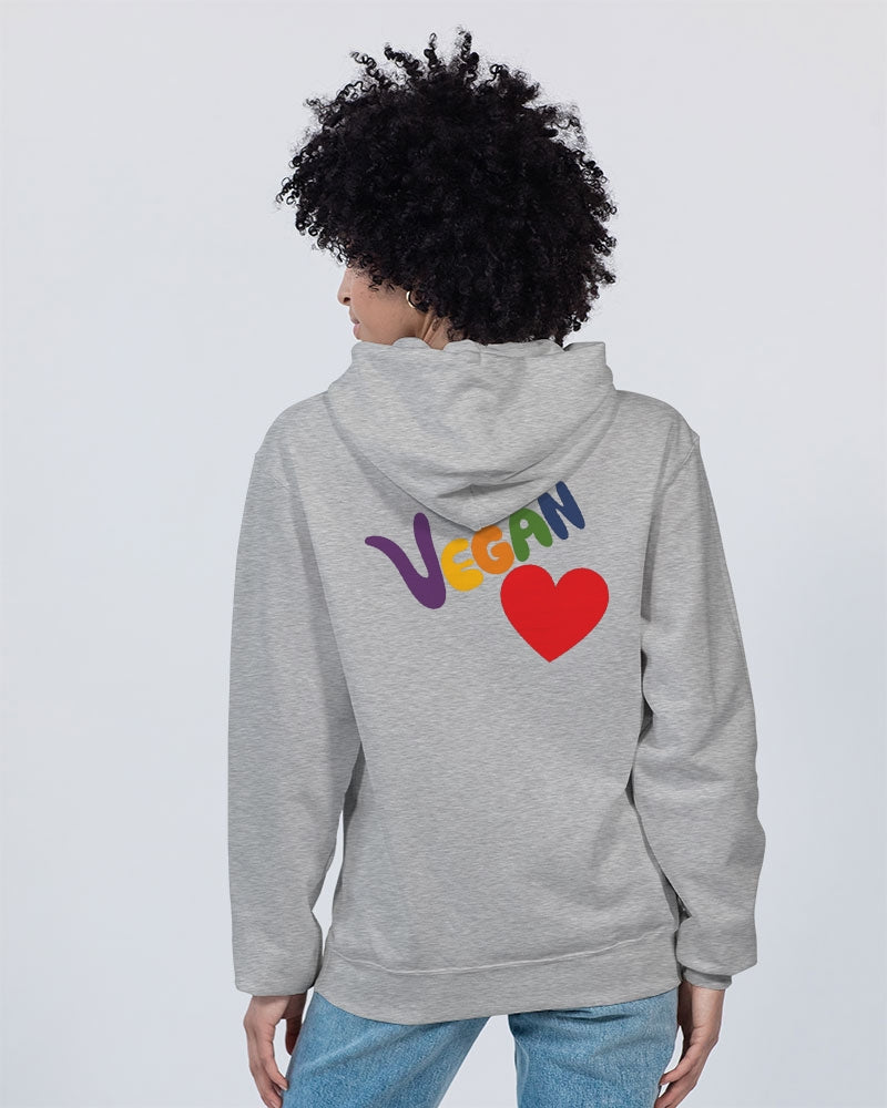 Vegan Heart Ladies Hoodie | Champion