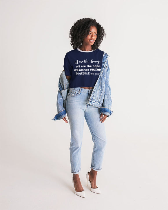 Unity and Freedom Ladies Lounge Cropped Tee
