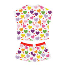 Sweet Tart Hearts Ladies Short Pajama Set-30