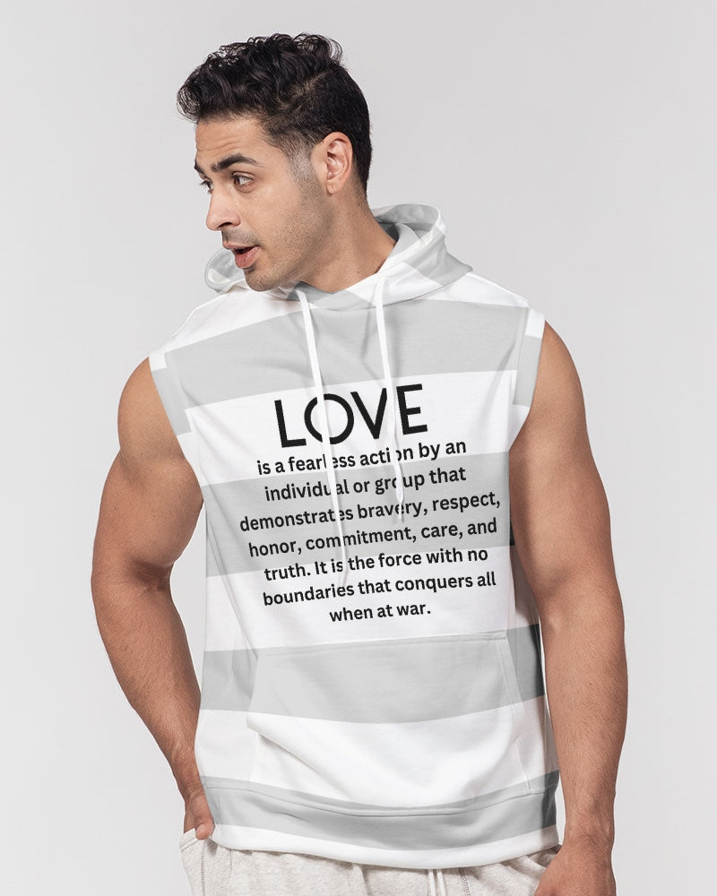 LOVE IS Men's Sleeveless Hoodie