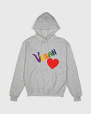 Vegan Heart Ladies Hoodie | Champion-4