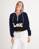 Love Is The Greatest Religion Cropped Ladies Windbreaker-7