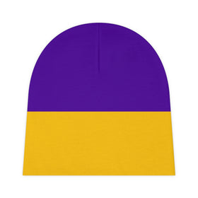 Purple and Gold Baby Beanie