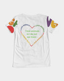 Vegan Heart Ladies V-Neck Tee-8