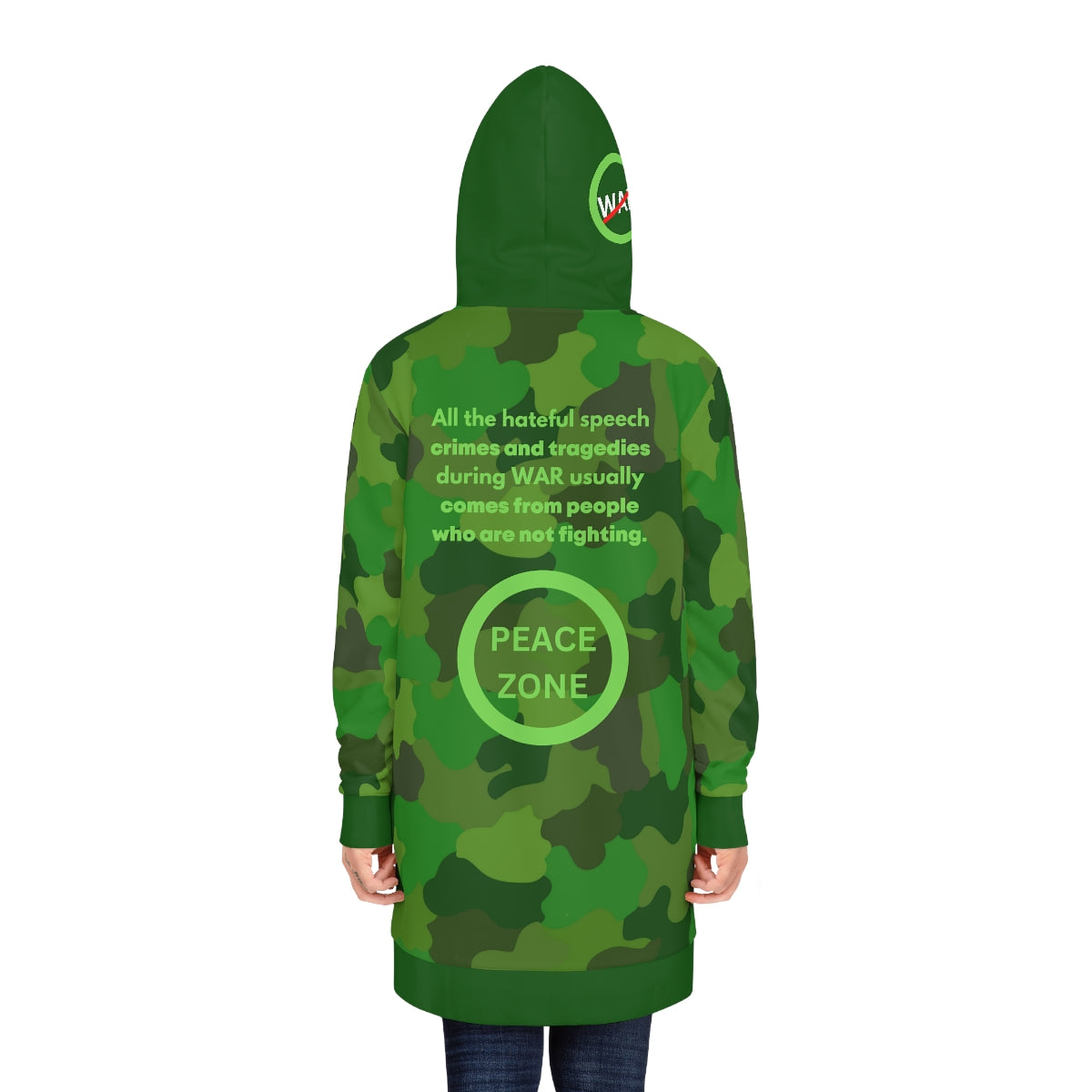 Green Fusion Ladies Hoodie Dress