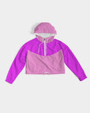 Pink Pink Ladies Cropped Windbreaker-3