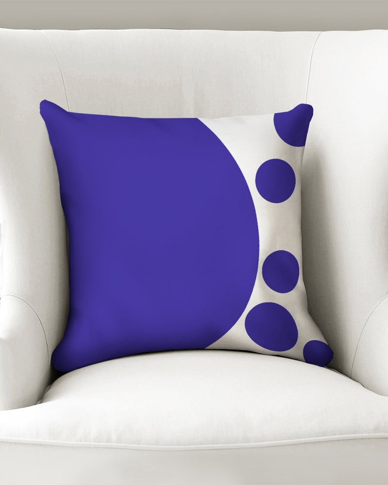 Blue Dot 16x16 Throw Pillow Case