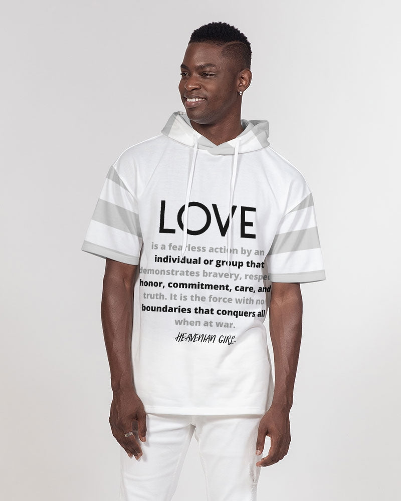 LOVE IS Men's Short Sleeve Hoodie