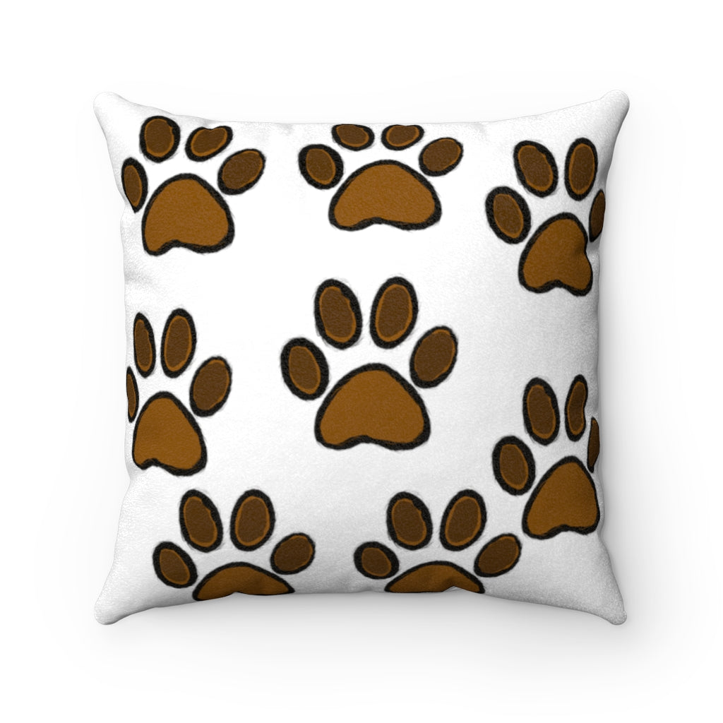 Dog's Best Friend Faux Suede Square Pillow