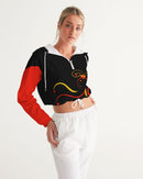 Don't Forget To Stretch Ladies Cropped Windbreaker-7