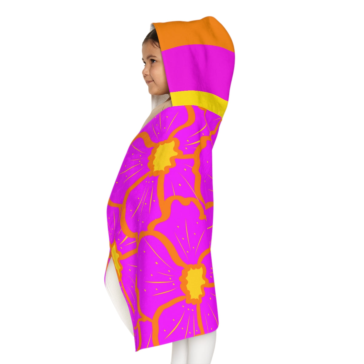 Girls Cali Flower Hooded Towel