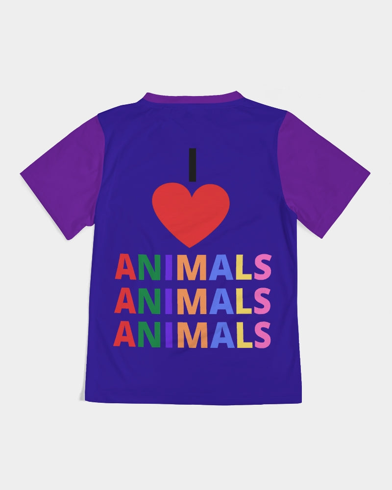 I LOVE ANIMALS Blue Boys T-Shirt - 0