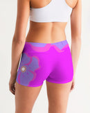 Passion Flower Ladies Mid-Rise Yoga Shorts-5