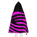 Zebra Pink Girls Hooded Towel-4