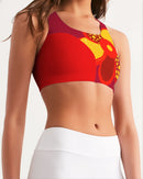 Fire Flower Ladies Seamless Sports Bra-4