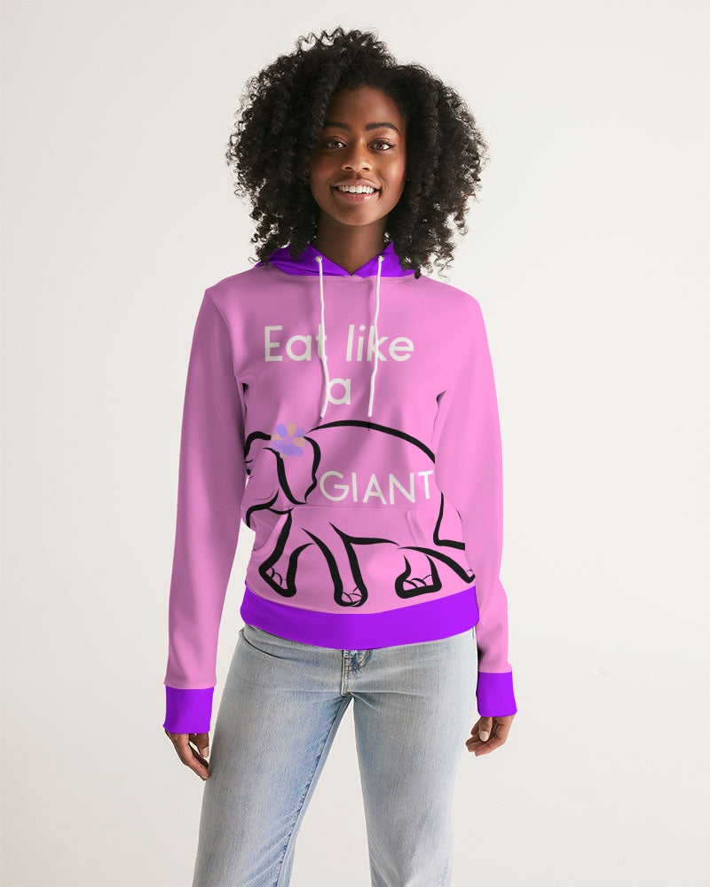 Eat Like A Giant Pink Ladies Hoodie