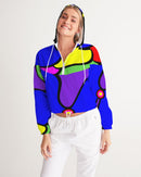 Tibetan Apple Ladies Cropped Windbreaker-7