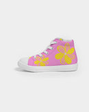 Sunflower Pink Girls High top Canvas Shoe-3