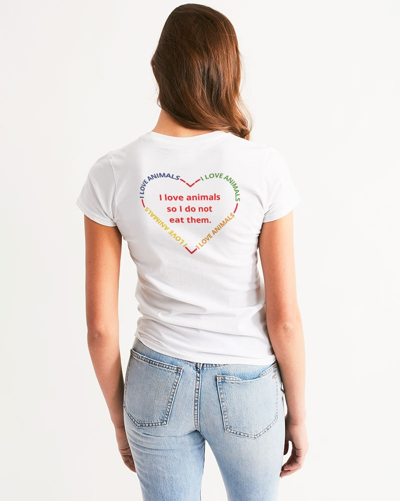 Vegan Heart Ladies Tee