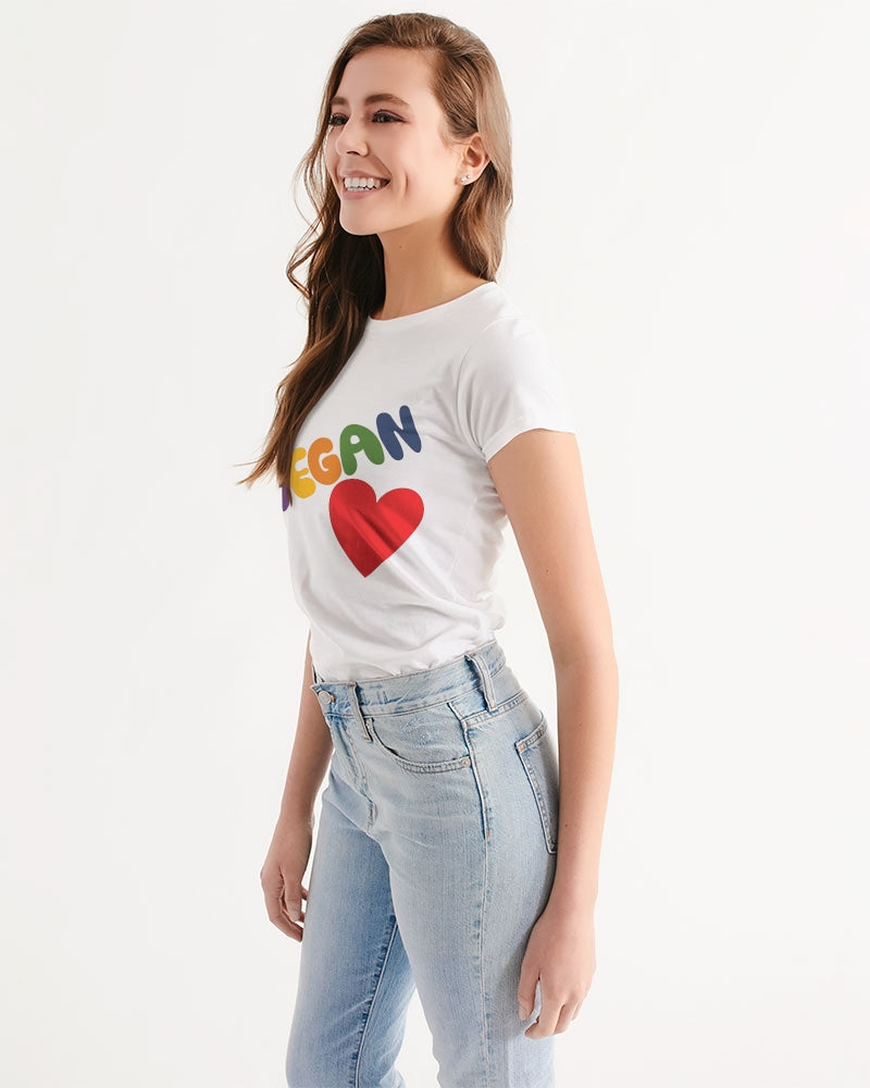 Vegan Heart Ladies Tee