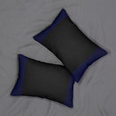 Cavalier Black and Blue Spun Polyester Lumbar Pillow-3
