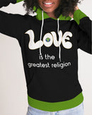 Love Is The Greatest Religion Ladies Hoodie-1