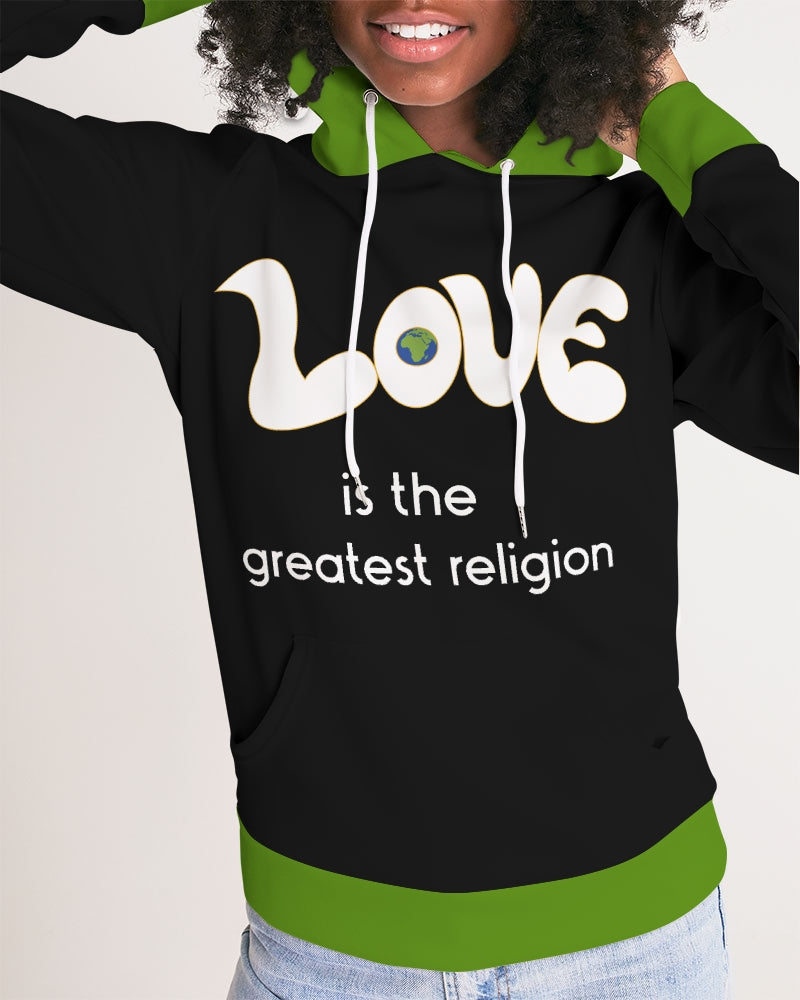 Love Is The Greatest Religion Ladies Hoodie