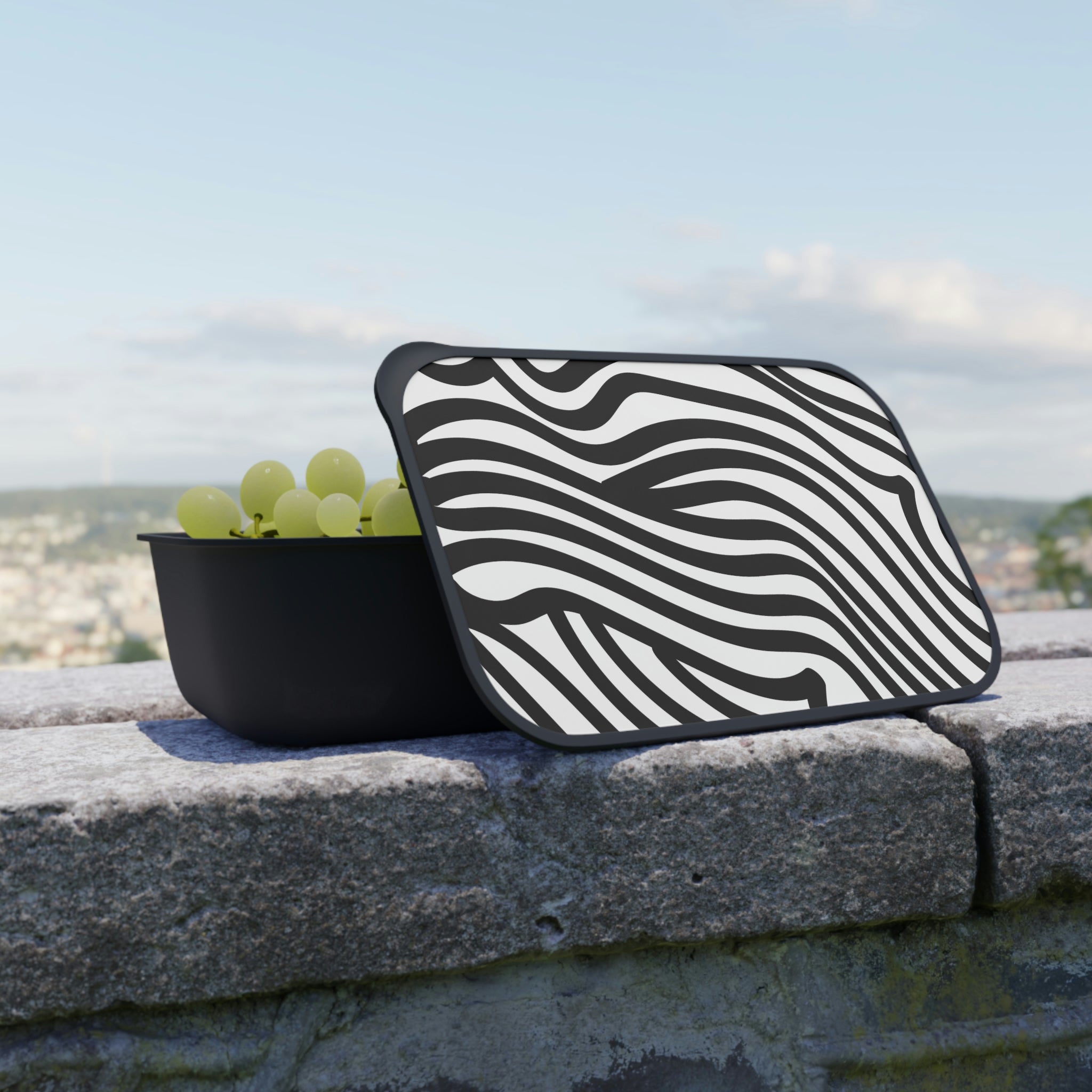 PLA  Zebra Print Bento Box+Band+Utensils