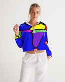 Tibetan Apple Ladies Cropped Windbreaker-3