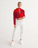 Berry Cherry Ladies Cropped Windbreaker-6