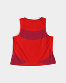 Berry Cherry Ladies Cropped Tank-8