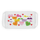 Valentine's Sweet Tart Hearts White Cotton Face Mask-4