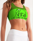 Eat Like A Giant Ladies Seamless Sports Bra-3