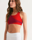 Berry Cherry Ladies Seamless Sports Bra-3