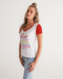LOVE IS Ladies V-Neck Tee-5
