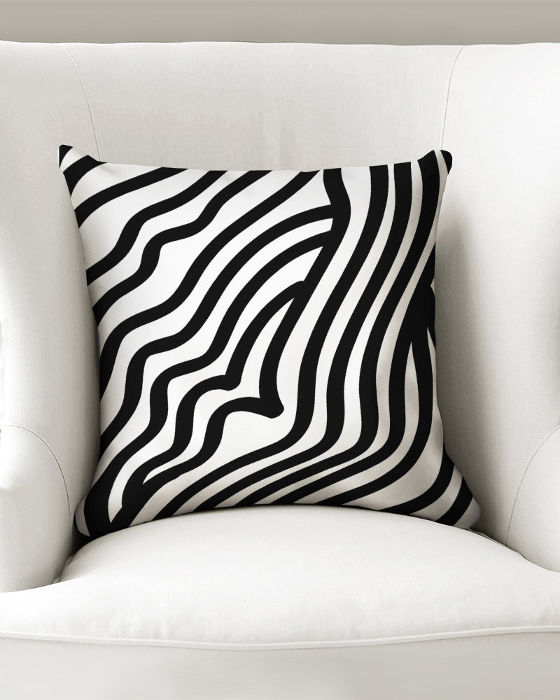 Zebra Print Throw Pillow Case (16"x16")